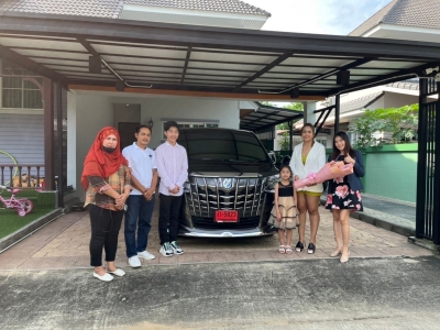 ส่งมอบถึงหน้าบ้าน TOYOTA  ALPHARD สีดำ 2021 แท้ในแท้ 